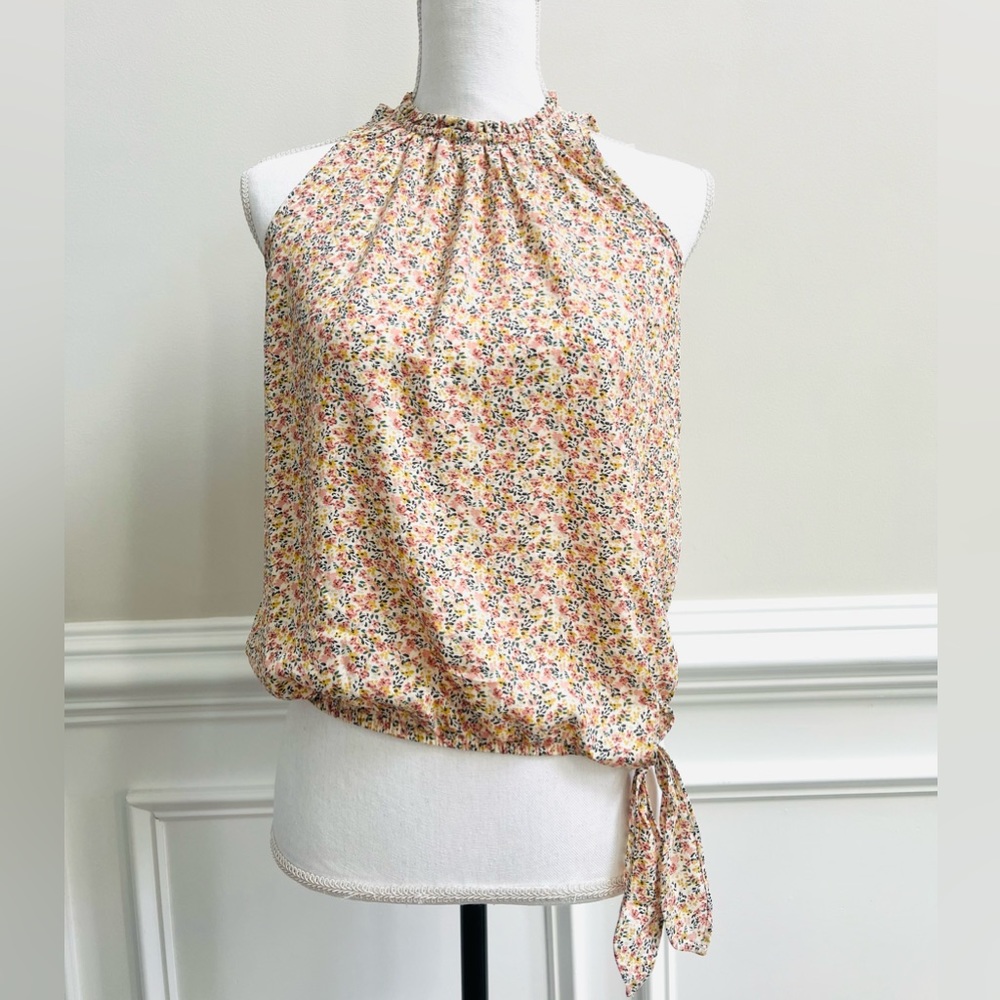Sienna Sky | floral print blouse tank top size XS